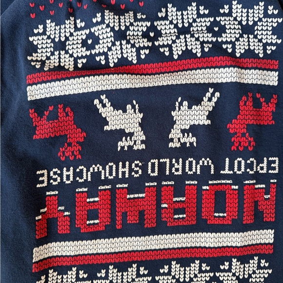 Disney Norway Epcot Sweater - Navy‎ and Red - Picture 2 of 3